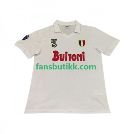 Fotballdrakt SSC SSC Napoli 1987 Retro Bortetrøye 1988 Kortermet